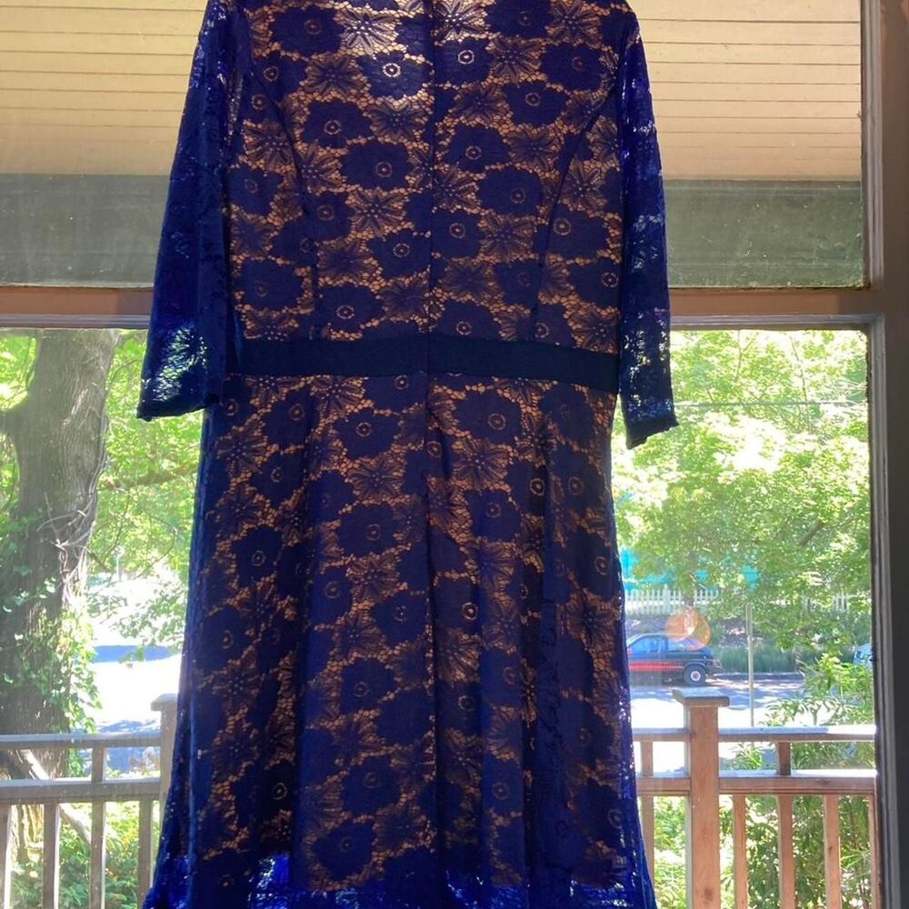 Unbranded Women's Blue and Navy Dress